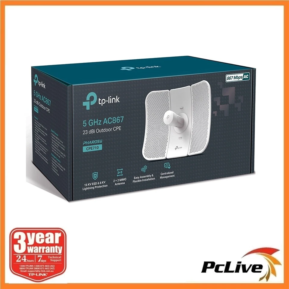 NEW TP-Link CPE710 5GHz AC 867Mbps 23dBi Wireless Outdoor Access Point - image 1 of 1