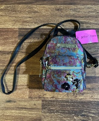 Mini Mochila Bolso Bandolera Betsey Johnson NUEVO NUEVO CON ETIQUETAS Embellecido DragonFly Foto 1 de 4