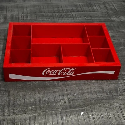 De colección - Bandeja de plástico para refrescos COCA-COLA - Rojo ~ 18 X 12 Foto 1 de 4