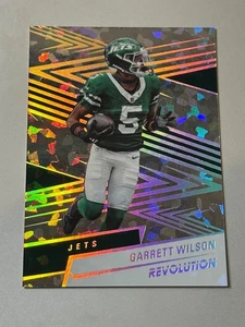 2025 Panini Revolution Garrett Wilson #39 Holo Gold Cracked Ice 1/3 NY Jets - Picture 1 of 2