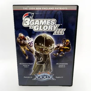 2004 New England Patriots: 3 Games To Glory III RARE DVD NFL SPORTS BRADY BILL - Imagen 1 de 4