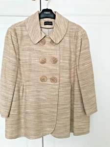 Stylish Principles Women's Lioghtweight Summer Beige/cream Jacket Size 14 BNWT - Picture 1 of 6