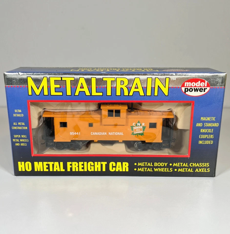 Model Power HO 34’ Cupola Caboose #2273 CN MetalTrain Canadian National - Read - Image 1 of 4