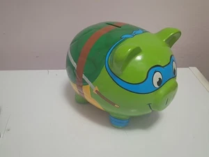 Teenage Mutant Ninja Turtles Piggy Bank Leonardo FAB Starpoint 2014 TMNT 5” - Picture 1 of 7