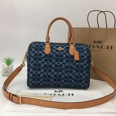 COACH Rowan Large Satchel Bag Signature Canvas CY699 outlet New  - Image 1 of 4