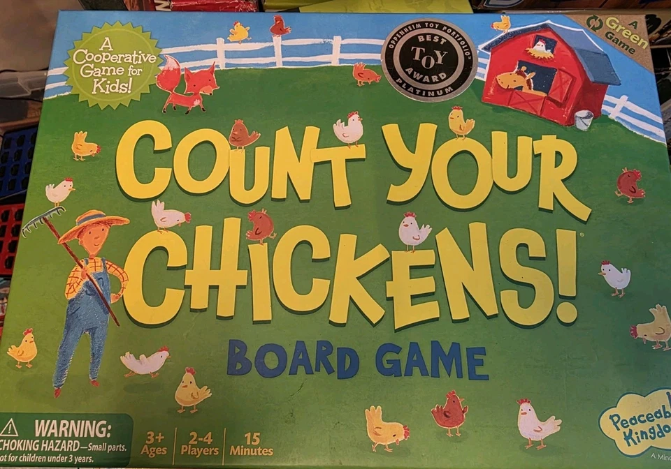 428. Peaceable Kingdom Count Your Chickens! Cooperative Board Game for Kids  - Image 1 of 1