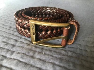 Hombre/Mujer Marrón Cinturón Cuero Tab Dockers Talla Pequeña 30-32 Foto 1 de 4