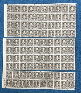 Scott #704, 1/2c Washington, Mint sheet in three pieces, LL Plate #20629, MNH - Picture 1 of 1