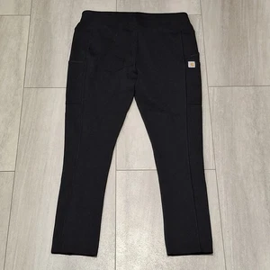Carhartt Leggings Womens Small Black Force Fitted Pockets Cargo Ankle 105321 - Picture 1 of 10