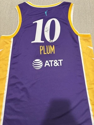 BECKETT COA KELSEY PLUM Signed Autographed Los Angeles Sparks Basketball Jersey  - Image 1 of 2