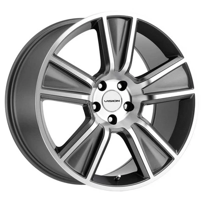 Rueda frontal mecanizada antracita 20x11 Vision V223 Stunner 5x120 (40 mm) Foto 1 de 4