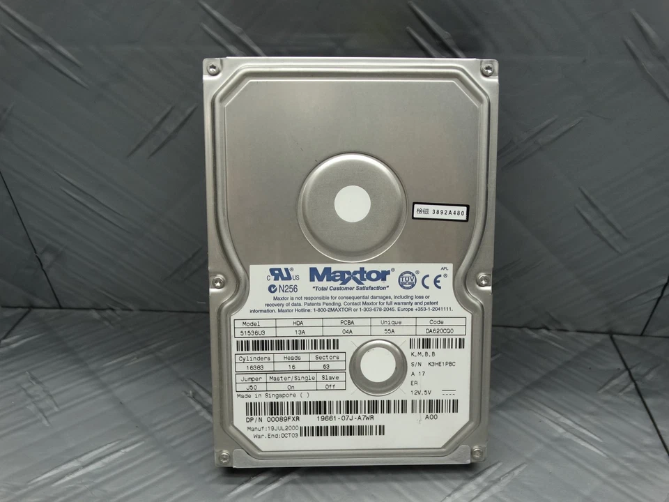 MAXTOR Fireball 3 20GB Hard Drive IDE 294923-001 - Image 1 of 4