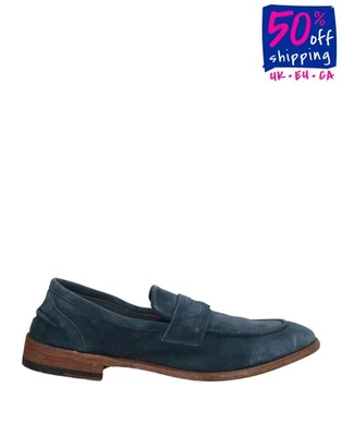 RRP€316 CALPIERRE Suede Leather Loafer Shoes US10 UK9 EU43 Blue Made in Italy - Image 1 of 4