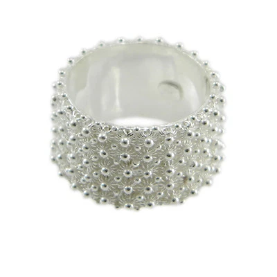 Fede sarda tutto giro anello Sardegna filigrana fascia 5 file giri argento 925 ‰ - Immagine 1 di 2