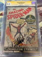 AMAZING SPIDER-MAN #1 - CGC 3.5 - Autographed by STAN LEE - HOLY GRAIL FF 1963