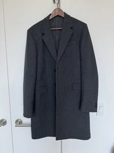 Jil Sander FW 2020 Notched Lapel Wool Coat Jacket Sz 48 - Picture 1 of 12