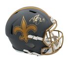 Drew Brees Signed New Orleans Saints Speed Full Size Slate Nfl Helmet