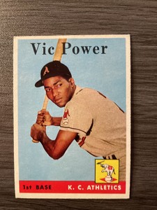 1958 Topps Set-Break #406 Vic Power EX-EXMT