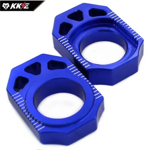 25MM CNC Chain Axle Adjuster Blocks Fit YAMAHA YZ250F 2012-2018 YZ450F 2010-2018 - Picture 1 of 12