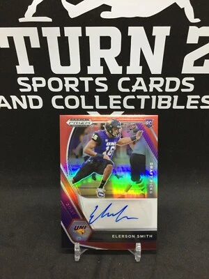 2021 Panini Prizm Draft ELERSON SMITH RC RC Red Refractor Auto /199 $1 Shipping - Image 1 of 2