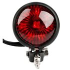 4X(Red 12V Led Black Adjustable Cafe R Style Stop Tail Light Motorcycles ake 