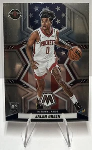 Jalen Green 2021-22 Panini Mosaic National Pride Base Prizm Rookie Card #259 SP - Picture 1 of 2