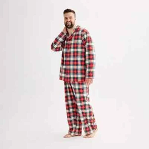 BIG & TALL PYJAMA 2-TEILIG URLAUB WEIHNACHTEN KARIERT SET GRÖSSE 3XLT GROSS - Bild 1 von 3