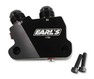 1126ERL Earl's Gen V LT Side Mount Oil Cooler Adapter - Picture 1 of 6