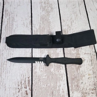 CRKT 2080 Sangrador Fixed Blade Double Edge Discontinued 5.5" Blade Dagger Knife - Image 1 of 4