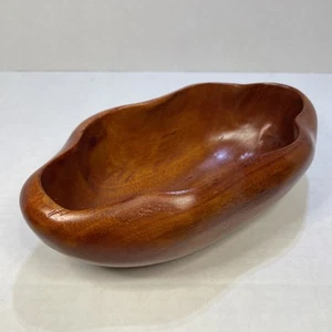 Beautiful Hand-Made Wood Bowl Haiti Nut Dish Trinket Jewelry Gift - Picture 1 of 13