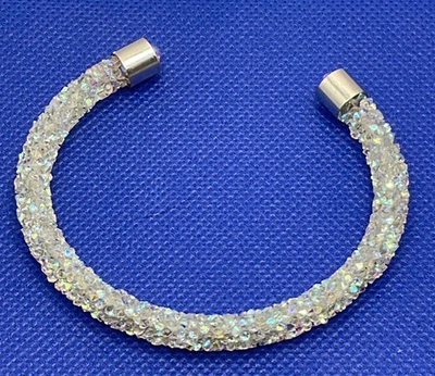 Pulsera DustCuff Cristal Swarovski Transparente, Blanco Muy Brillante Foto 1 de 4