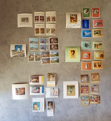 RUMANIA-CONJUNTOS Y BLOQUES DE PINTURA Y ARQUEOLÓGICOS MNH Foto 1 de 2