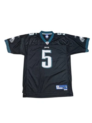 Футболка Philadelphia Eagles Donovan McNabb No5 экипировка Reebok NFL — черная —... - Изображение 1 из 4
