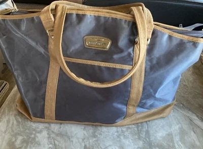 Сумка Ellen Tracy Weekender 17 дюймов. Нейлоновый серый и желтовато-коричневый - Изображение 1 из 4