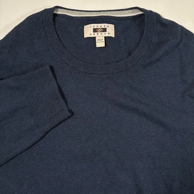 Suéter Joseph Abboud 3XLT Azul Cachemira Nylon Cuello en V Manga Larga Tejido Foto 1 de 4