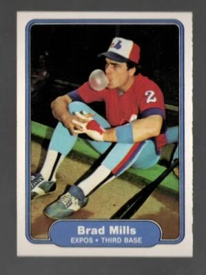 1982 Fleer Brad Mills Montreal Expos #196 Near Mint or Better - Image 1 of 2