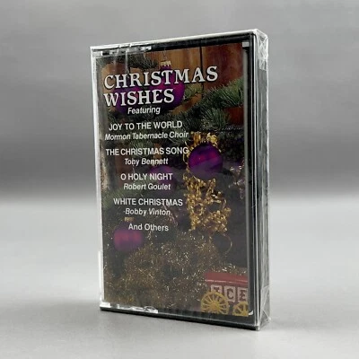 Christmas Wishes Various Artists Cassette  CBS 1992 Tony Bennett New Sealed - Image 1 of 3