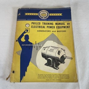 1951 Philco Corporation Training Manual On Electrical Power Equipment - Imagen 1 de 11