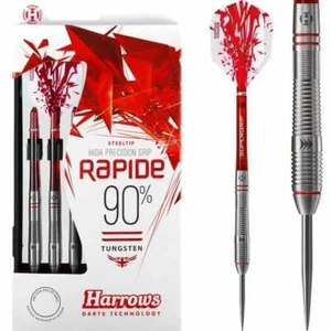 Harrows Rapide Darts Set 22g 24g 26g grams Tungsten Ringed - Picture 1 of 1