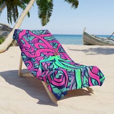 Octopus Beach Towel - AI Art Design Print, Abstract