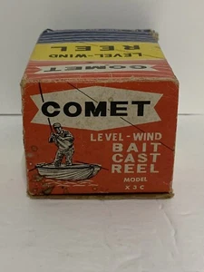 Comet Level-Wind Reel Model X3C Vintage Caster Japan 4 To 1 Ratio Metal Gears - Imagen 1 de 12