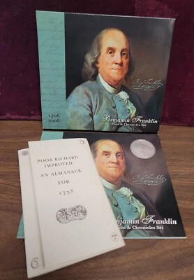2006 Benjamin Franklin Coin & Chronicles Set w/ Book (Almanack)   - Image 1 of 4
