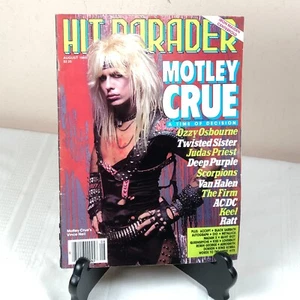 Hit Parader Magazine August 1985 Motley Crue Ozzy Osbourne Judas Priest AC/DC - Picture 1 of 3
