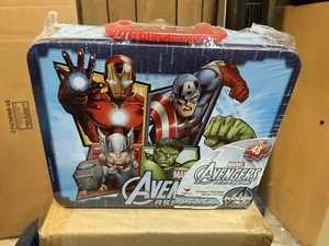 Marvel Avengers Assemble PUZZLE Inside Lunchbox 48 Pieces 15" x 12.5" NEW SEALED - Picture 1 of 5
