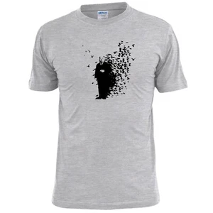Mens Banksy Hitchcock Birds Graffiti T Shirt Street Art - Picture 1 of 2