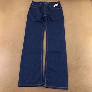 Old Navy Boys Straight Built In Tough Jeans Blue Belt Loops Zip Pockets 16R New