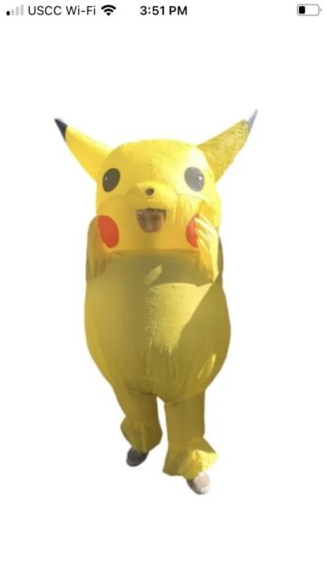 Fantasia Inflavel Pikachu: Pokémon Cosplay Carnaval Halloween