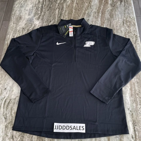 Nike Purdue Boilermakers Quarter-Zip Zip Up Jacket Dri-Fit DA3369-010 Men’s XL Cover