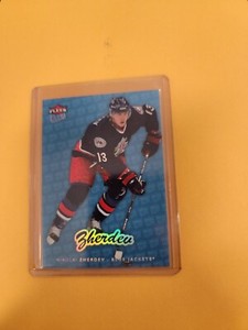 Nikolai Zherdev 2006-07 Fleer Ultra Ice Medallion /100 #56 Columbus Blue Jackets