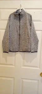 Nautica Sweater Quarter Zip Light And Dark Gray Shades Vintage kids Size M - Picture 1 of 2